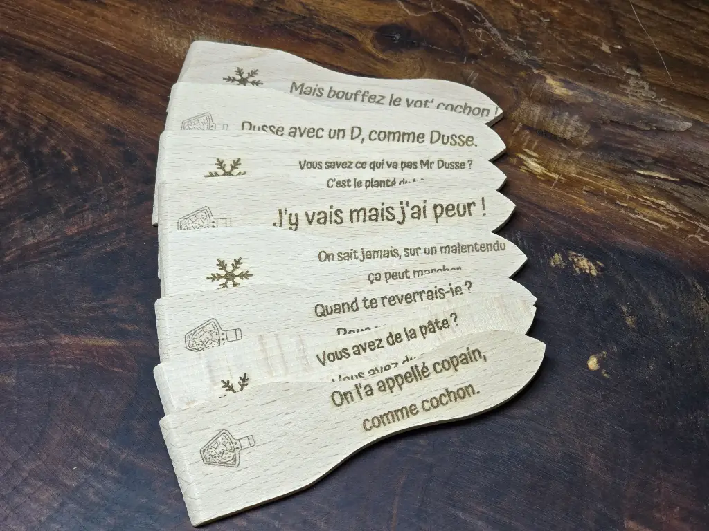 Spatules raclette ("t'es pas  le plus...")