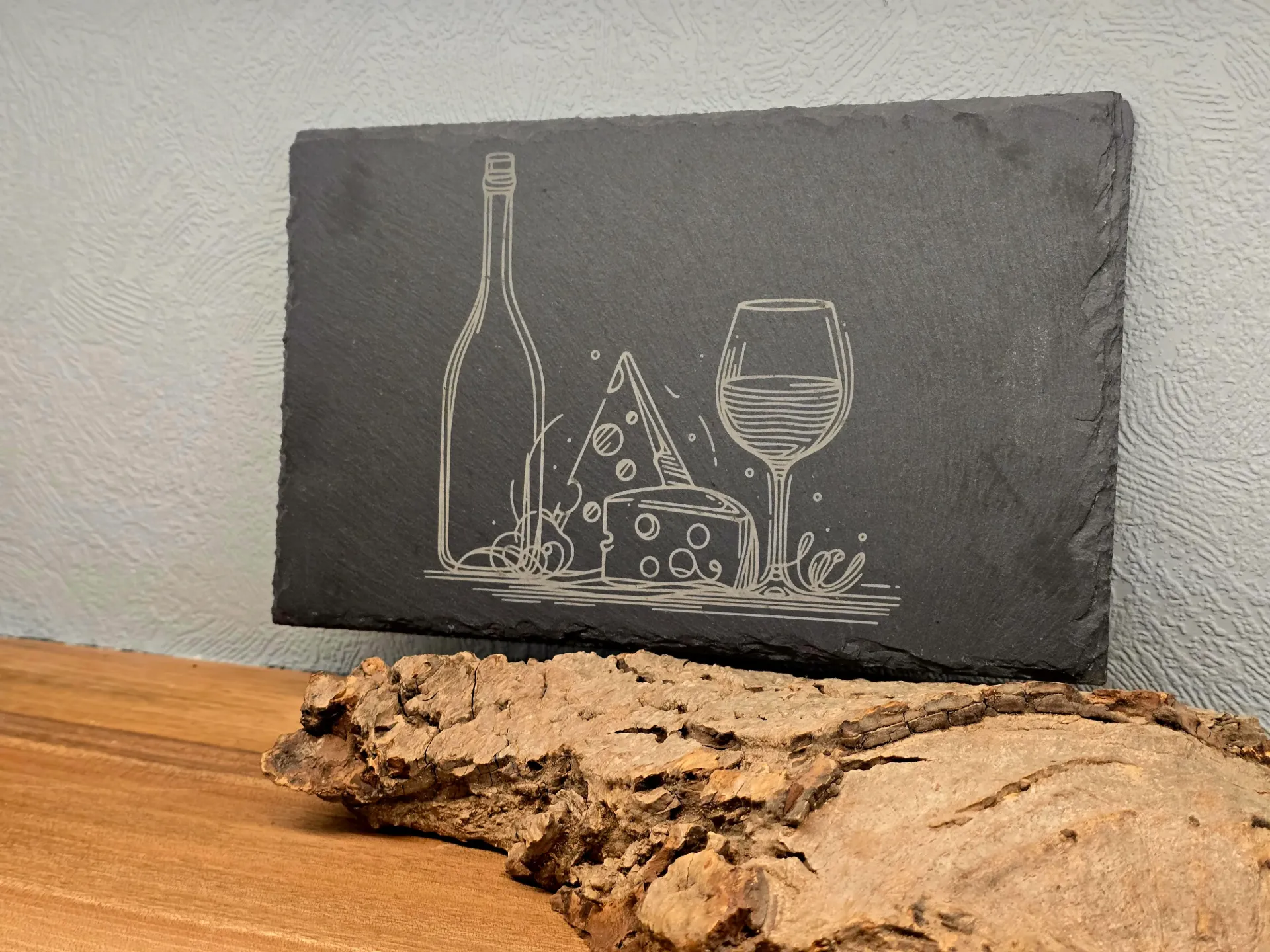 Ardoise de présentation apéro gravée