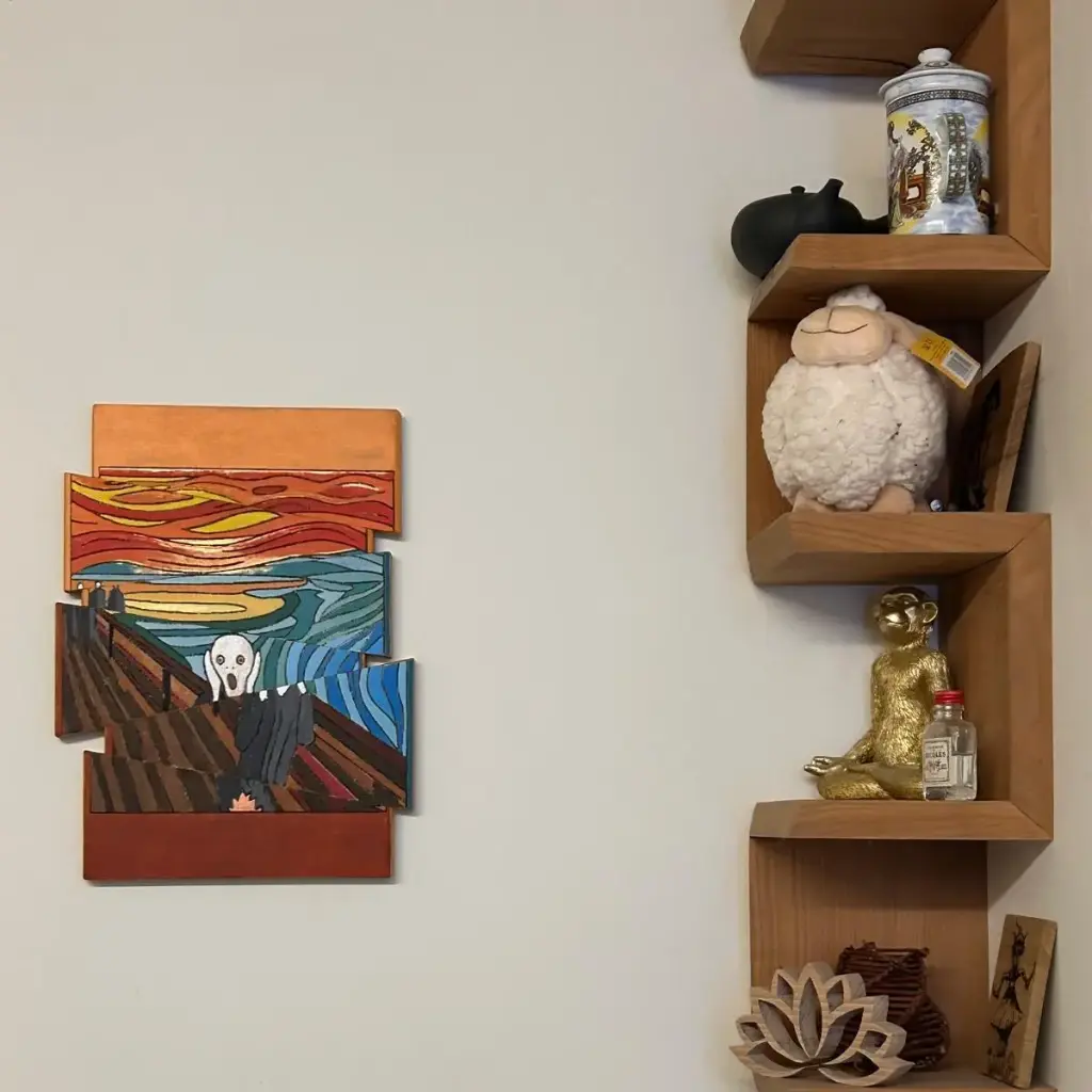 Tableau décalé "Le cri"