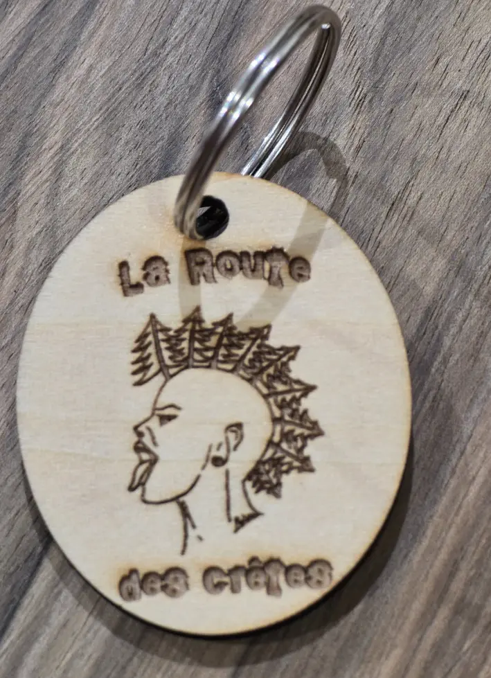 Porte-clés en bois | Burnet et Brimbelle (route des crêtes)