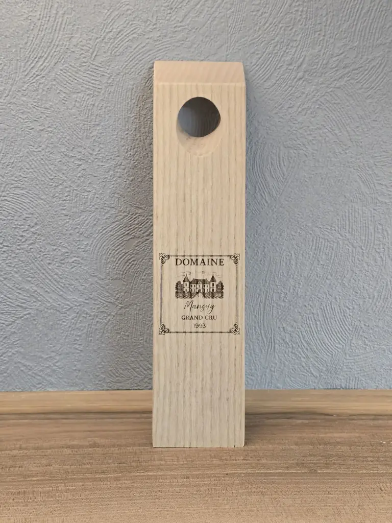 "L'équilibriste" | Support à bouteille (Frêne, oui)