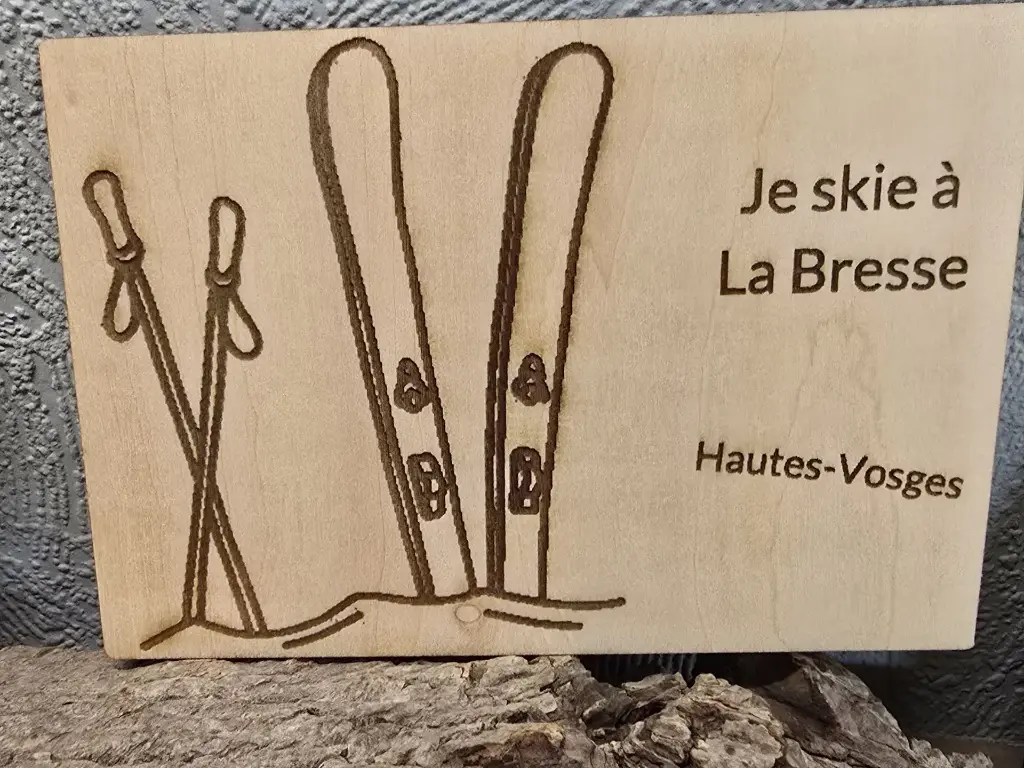 Carte postale "Noël" (Ski)