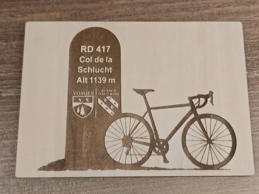 Carte postale "Cyclisme Hautes-Vosges" (Col de la Schlucht)