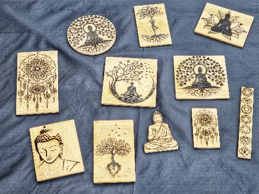 Planche décorative zen