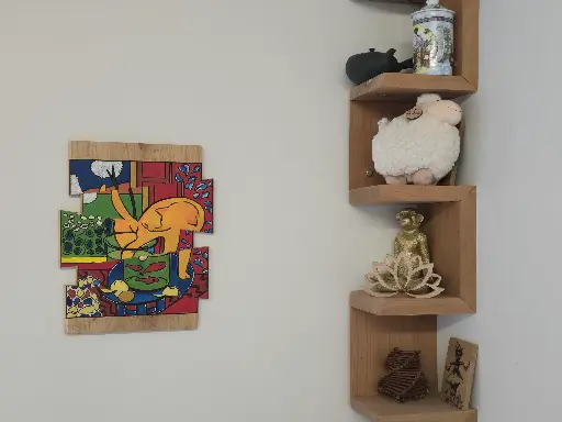 Tableau décalé "Le chat au poisson rouge"