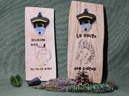 Décapsuleurs muraux collaboration "Burnet et Brimbelle"